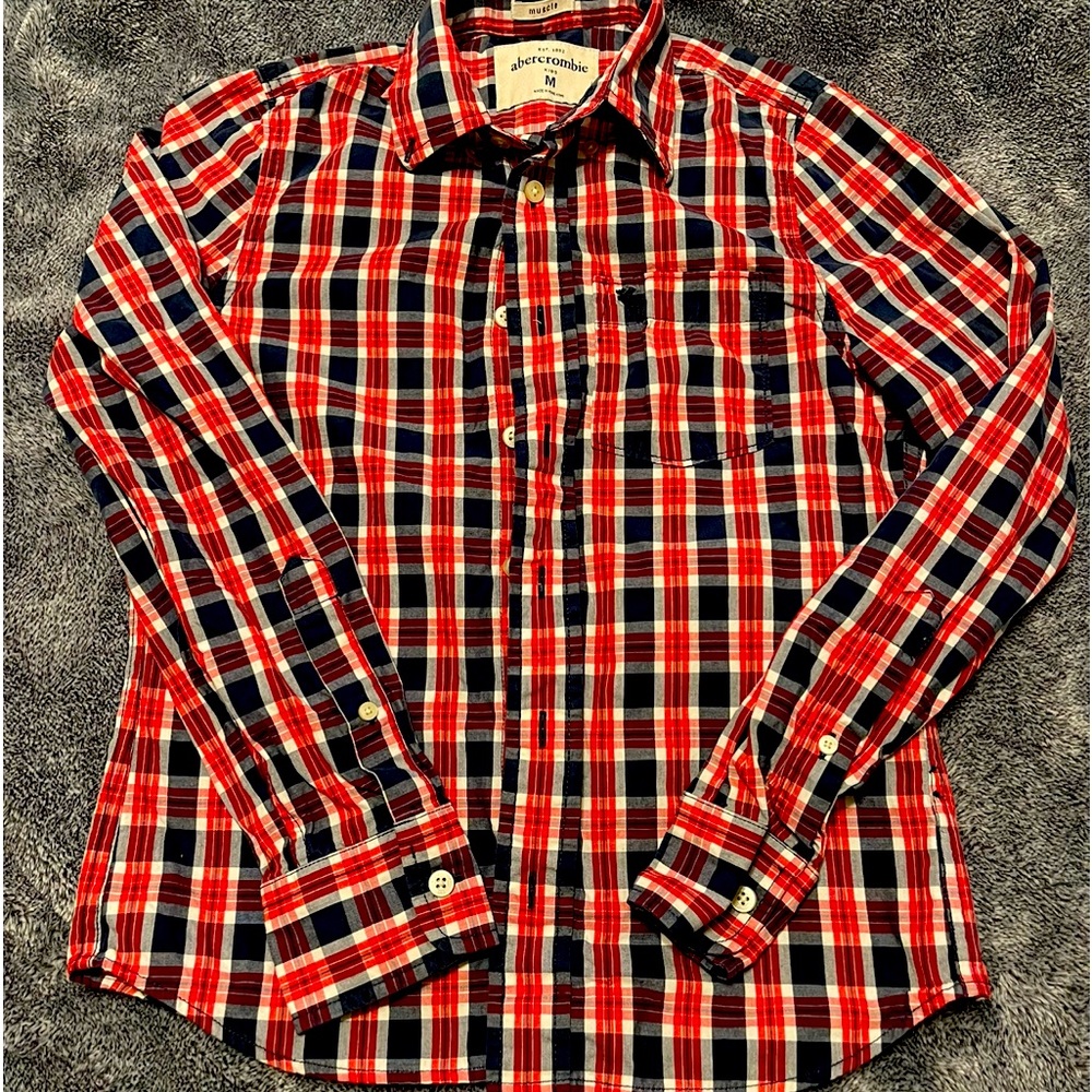 Abercrombie kids, shirt, size medium, new, red
